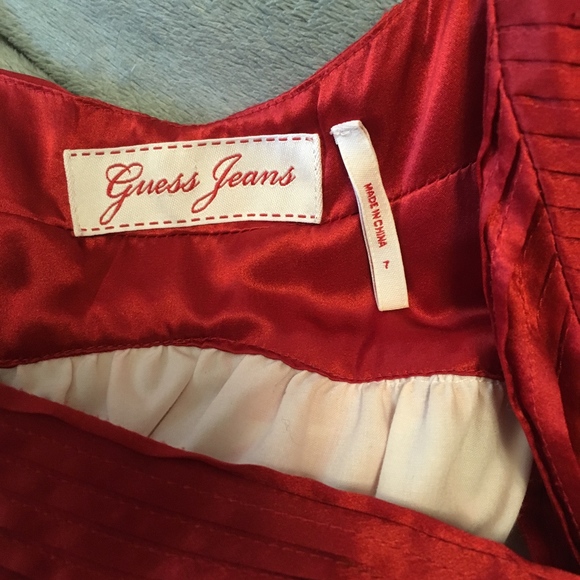 ā°last chanceā° Great Guess open back silk dress - Picture 5 of 8